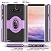 eSamcore Compatible with Galaxy Note 8 Ring Holder Kickstand Cases + Dashboard Magnetic Phone Car Mount [Purple]