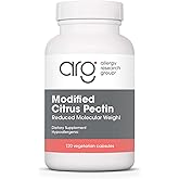 Allergy Research Group Modified Citrus Pectin - Dietary Supplement for Natural Detox and Cleanse, Citrus Pectin Powder Capsules with Reduced Molecular Weight - 120 Vegetarian Capsules