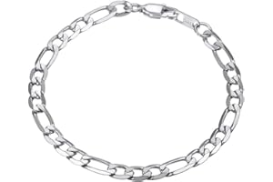 PROSTEEL 316L Stainless Steel Bracelet For Men, Stylish Figaro Chain, Hypoallergenic Jewelry, Black/Gold/Silver Tone, W:6mm-13mm, L:7.5"/8.3", Come with Box