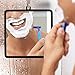 Fogless Shower Mirror with Protective Silicone Sheath for Shaving and Make-up,New Nano Fogless Technology That Real Works, Multi-Colors Option (white)