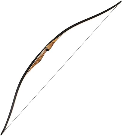 Huntingdoor Traditional Archery Recurve Bow One Piece Competition Bow RIGHT HANDED 20 25 30 35LBS With Otter Balls String Silencer
