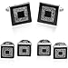 Cuff-Daddy Diamond Dust Formal Cufflink & Stud Set