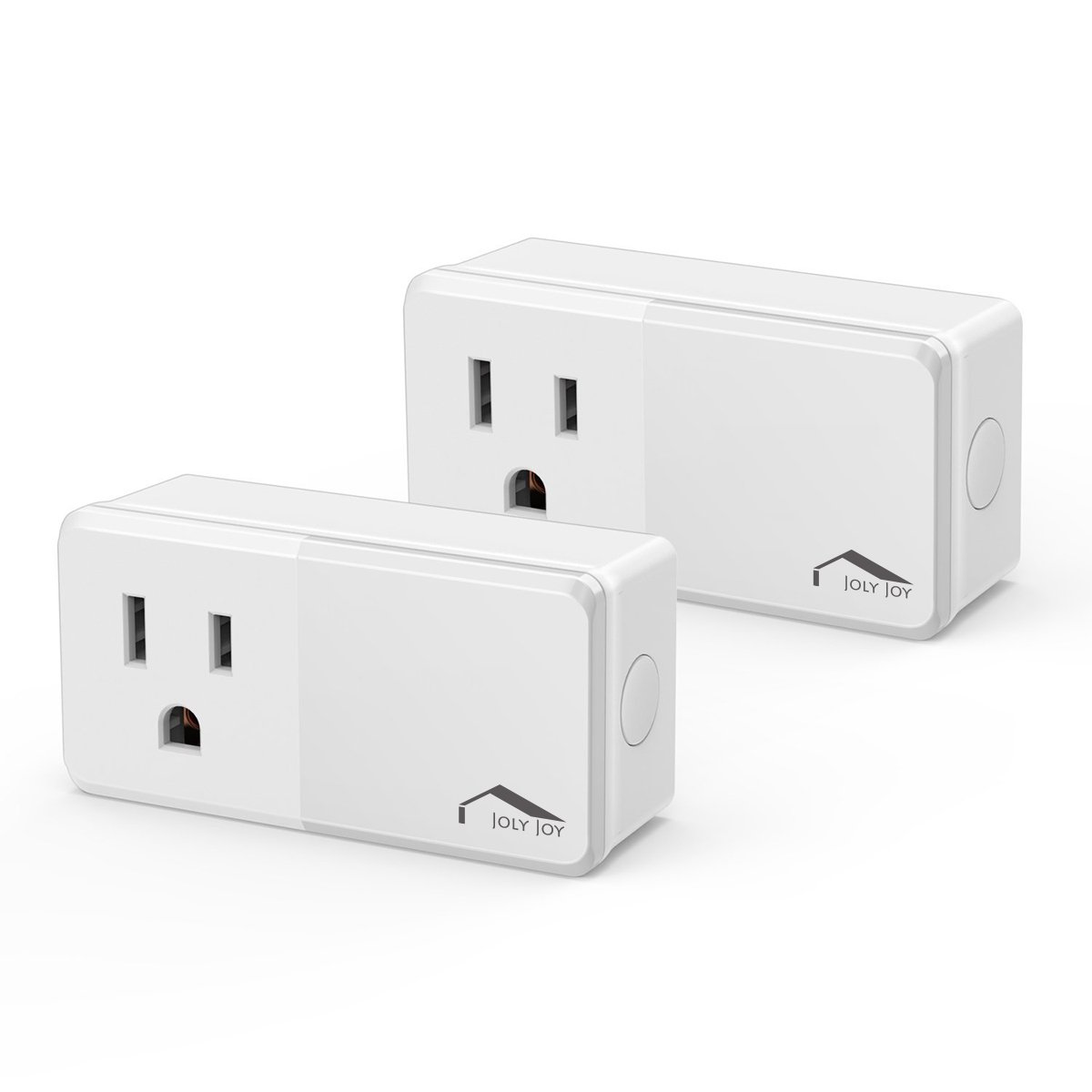 Smart Plug WiFi Outlet, Compatible With Alexa, Echo/Dot, Google Home/Mini and IFTTT, JolyJoy Smart Socket with Multiple Timer, Voice/App Remote Control, No Hub Required, 125V, 10A,1250W (2 Pack)