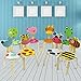 iPlay, iLearn 10 Inch Kids Solid Hard Wood Animal Chair, Stackable Wooden Finished, Preschool, Daycare, Bedroom, Playroom, Nursery Seat, Giraffe Furniture Stool for Toddlers, Children, Boys, Girls