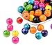 PH PandaHall 14mm Colored Wood Beads 100pcs Round Wooden Beads Painted Wooden Beads Large Hole Beads Craft Beads for Easter Garland Jewelry Making Macrame Home Party Decoration Christmas Halloween