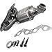 Evan Fischer Catalytic Converter Compatible with Honda Civic 2001-2005 Front
