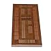 WE Games Classic Cribbage Set - Solid Oak Medium Stained Wood Continuous 4 Track Board with Pegs