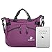 Vbiger Messenger Bag Handbags For Women Water Resistant Nylon Fabric Shoulder Bag (Purple)