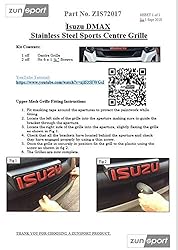 Zunsport Compatible With Isuzu DMAX - Centre Grill