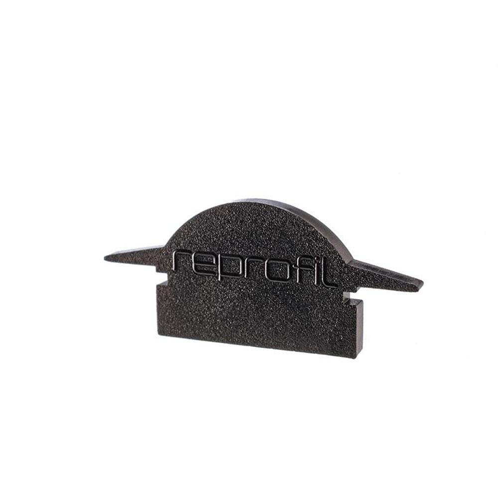 Reprofile end Cap L-ET-01-10, Black, 25 mm, 2 Pieces