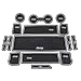 ROCCS 15PCS Interior White Mats, Anti-dust Non-Slip Mat Door Mat Cup Pad Floor Holder Mats with Logo for 2011 2012 2012 2014 2015 Jeep Compass 2017 Patriot (White-Logo)