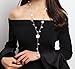 Kerr's Choice Long Chain Necklace with Pendant, Jewelry for Women and Girls Lovely Necklace for Her (white)