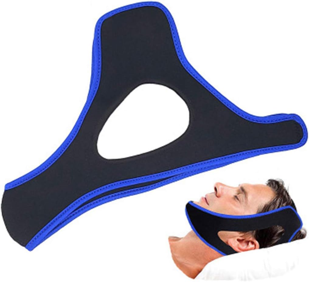Anti Snoring Chin Strap,Adjustable Stop Snoring Jaw Strap Support Mouth Breathing Strap for Men and Women