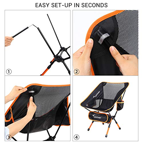 Sportneer Draagbare lichtgewicht vouwstoel, picknick, campingstoel - Image 5