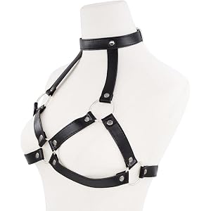 YiZYiF Adult Toys Adjustable Leather Corset Lingerie Couple Foreplay Bra Nipple Harness Sensual Wear for Party