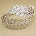 RechicGu Silver Tone Greek Roman Laurel Christmas Tree Leaf Bracelet Armband Upper Arm Cuff Armlet Festival Bridal
