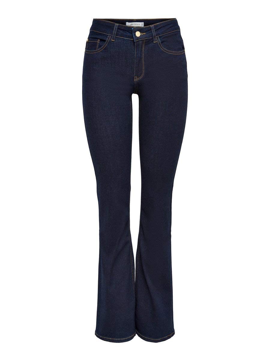 JACQUELINE de YONG Women's JDYELIA Flared RW DNM NOOS Bootcut Jeans, Blue (Dark Blue Denim Dark Blue Denim), 27W x 30L