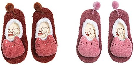Non-slip Number Newborn / Toddler Socks For Boys,Girls 0-3T Cute Animal Shapes 2Pack (1-3T, CAT)