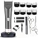 SUMCOO Hair Clippers, Low Noise Cordless Kids Grooming Clippers And Hair Trimmer for Men and Baby,2 Rechargeable Batteries, 8 Combs (Grey)
