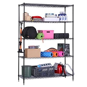 LANGRIA 6 Tier Garage Shelving Shelving Unit, Storage Rack Garage...