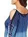 Karlywindow Womens Plus Size Cold Shoulder Cover up Bathing Suit Beachwear Swimwear Cover-ups Gradient