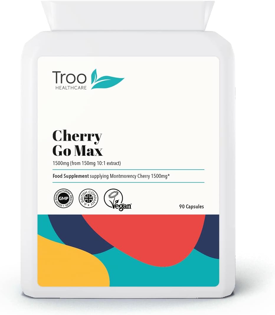 Troo Health Care Troo Cherry Go Max Montmorency Cherry 3000mg 90 Caps UK Made