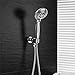 CLOFY 5-Setting Handheld Shower Head with Stainless Steel Hose, Full-Chrome Finsh Hand Shower