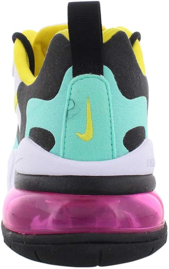 Nike Women S Air Max 270 React White Dynamic Yellow Black Bright Violet 3 Uk Amazon Co Uk Shoes Bags