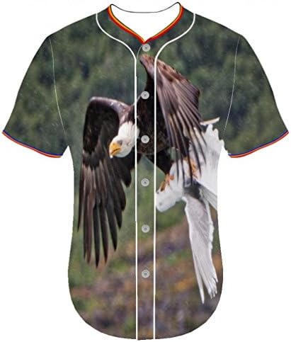 3D Printer Ustomization jerseys Bald Eagle ducj Fengzedid Arc Bottom Men's Clothing Baseball Jerseys 3d printed baseball jersey shirt