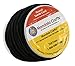 Mandala Crafts 1.5mm 2mm 3mm 4mm Natural Round Suede Leather String Cord Rope Spool for Necklace Bracelet Jewelry Making (1.5mm, Black)