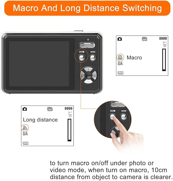 1 Piece of Kids Digital Camera 24 Million Pixels Camera Premium 1080P FHD Camera with 2 4 Inch IPS LCD Screen Perfect for Photography