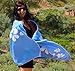 Tuvizo Beach Towel - Microfiber Quick Dry Sand Free Oversized Towels with Travel Bag 71 x 31â€ (Blue)