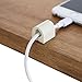 UT Wire UTW-9D12-WH Small D-Wings Cord Clip Organizer, White