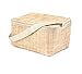 Kikkerland Wicker Lunch Box, Brown