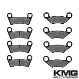 KMG 2008-2011 Polaris 800 Ranger RZR Front + Rear Carbon Kevlar Organic NAO Brake Pads Set