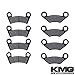 KMG 2008-2011 Polaris 800 Ranger RZR Front + Rear Carbon Kevlar Organic NAO Brake Pads Set