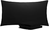 NTBAY 2 Pack 50x90 cm Black 100% Brushed Microfiber Pillowcases