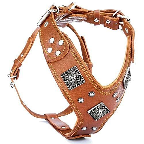 Bestia EROS leather dog harness for large breeds. 100% leather. Durable & longlasting. Soft padded. Hand Made in Europe!