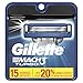 Gillette Mach3 Turbo Men's Razor Blades, 15 Blade Refills