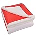 Tirrinia Canadian Flag Sherpa Throw Blanket, Super Cozy Fleece Plush Throw TV Blankets Reversible for Bed or Couch 50