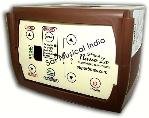 Queen Brass : Compact Digital Sur-Peti Shruti Box 4-in-1 Tuner. New 2014 Model