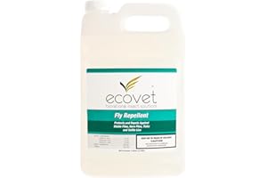 Ecovet Horse Fly Spray Repellent/Insecticide (Made with Food Grade Fatty acids), 1 Gallon
