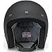 Biltwell Inc. Bonanza Flat Black Open Face Helmet Medium