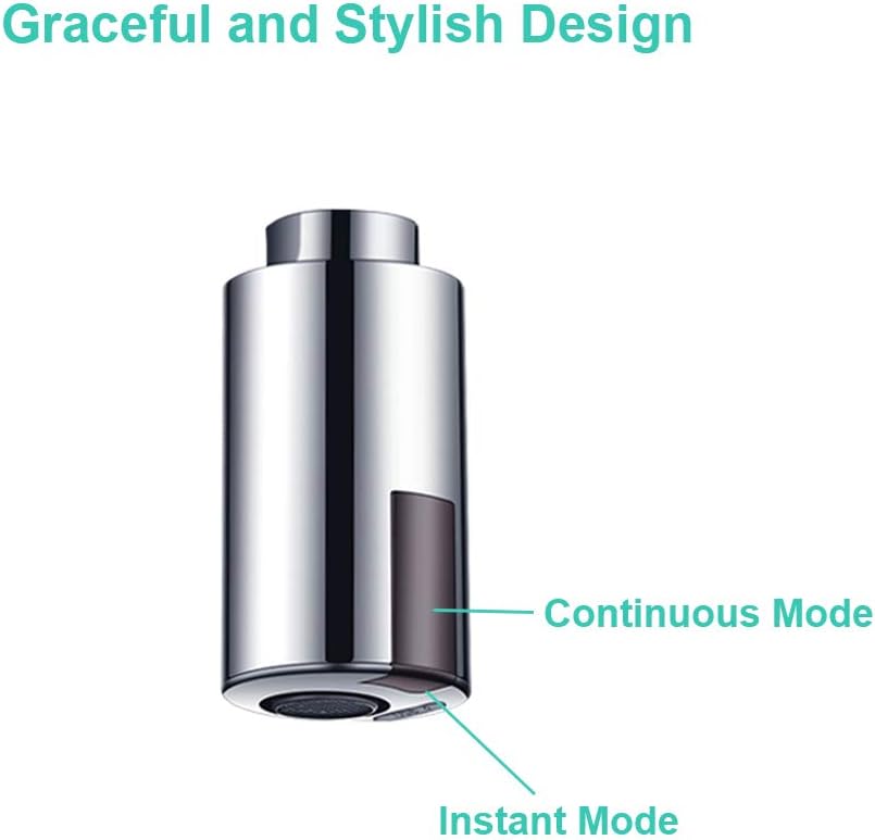 Smart Touchless Faucet Adapter for Kitchen and Bathroom, Automatic Faucet Adapter Motion Sensor, Compatible with Male 55/56" Female 15/16", Touchless Kitchen Faucet, Sink Faucet, Economical Faucet by MGDC - - 