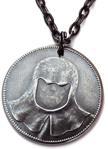 Valar Morghulis Necklace - Stainless Steel Coin on Gunmetal Chain - //coolthings.us