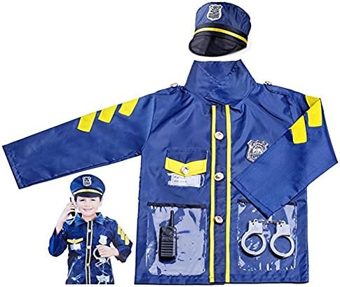 Viyor Halloween Police Officer Child Costume Role Play Kit 3-7 Years