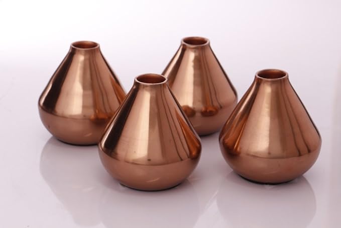 Copper Cracker Candle (Set Of 4) Holder By Kraft Seeds