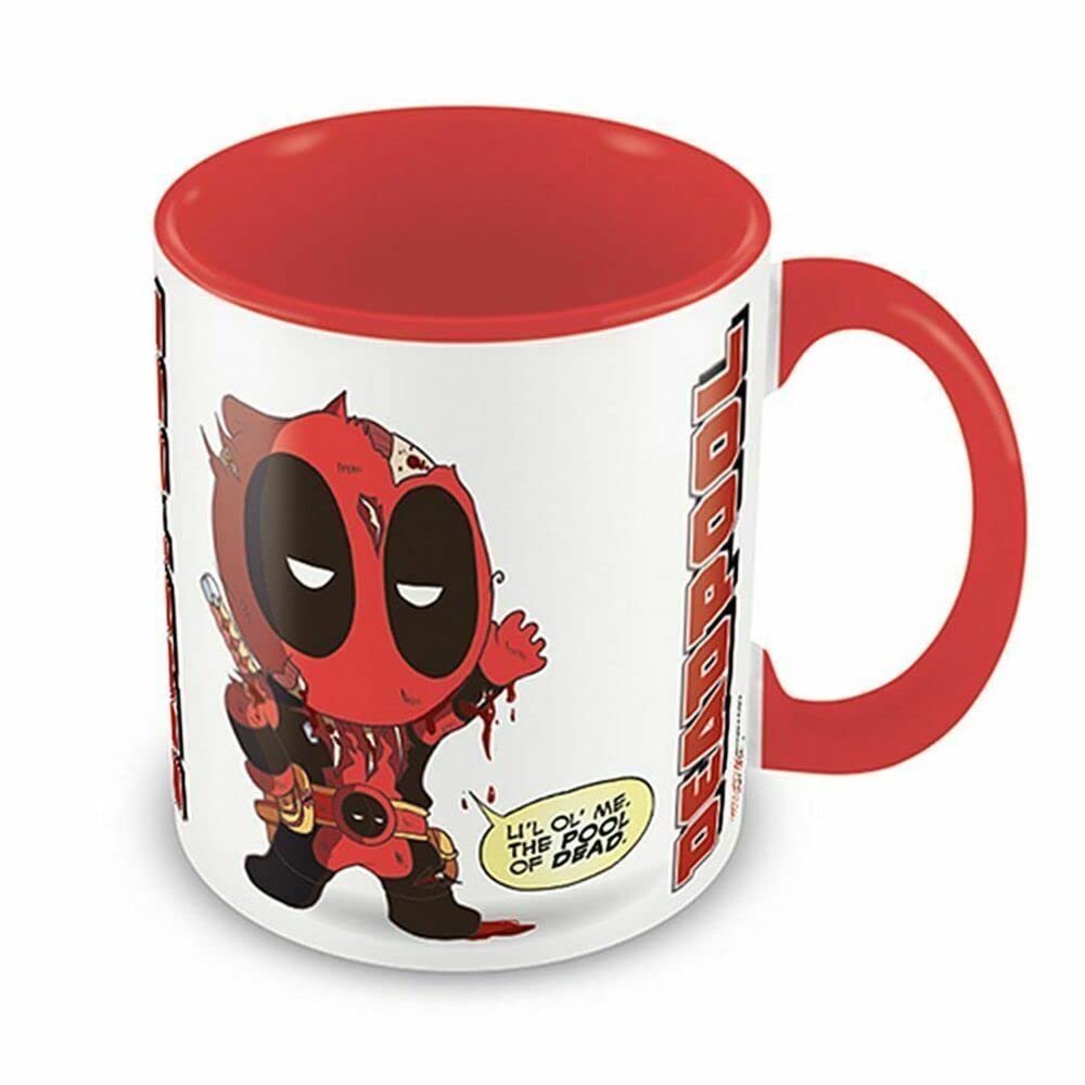 Pyramid International Deadpool (from Awesome to Gruesome) Red Inner Mug - 10Oz / 315Ml Ceramic Mug - One Size