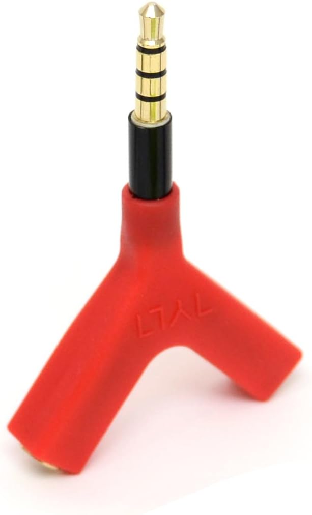 TYLT 3.5mm Headphone Splitter for Smartphones and Tablets - Red
