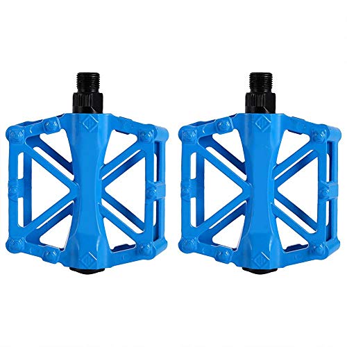 VGEBY1 Bicycle Pedals, Bike Sealed Carrier Durable Aluminium Pedals Anti-Skid Flat Platform Tool(Blue)